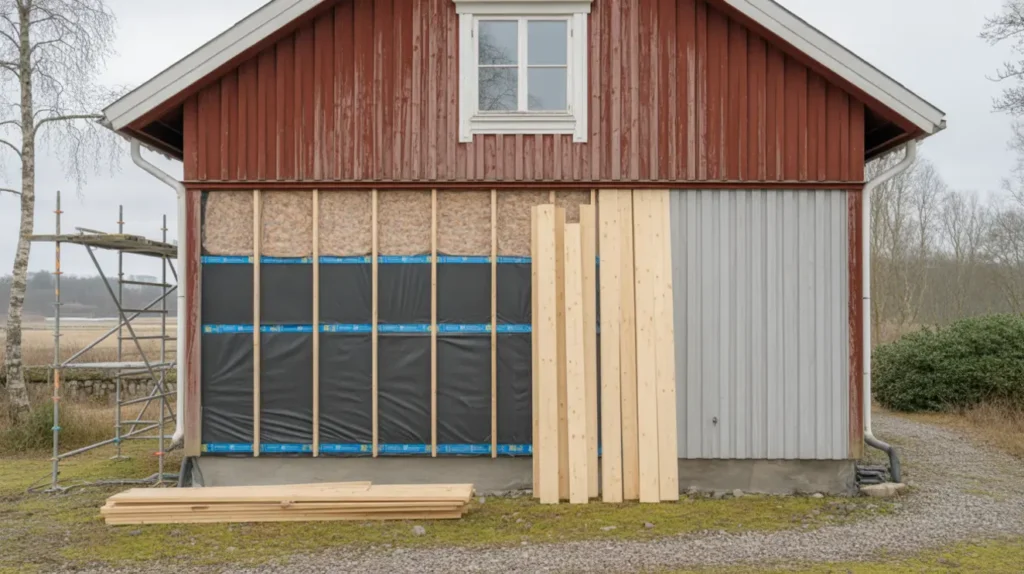 byte av tr panel i r tt ordning fasadrenovering som sparar energi minskar fuktrisken och h jer v rdet
