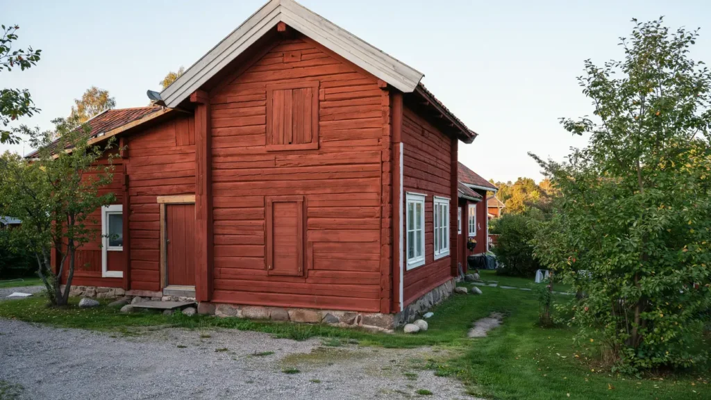 r df rgsm lning av timmerhus samt m lning av vindskivor och knutar